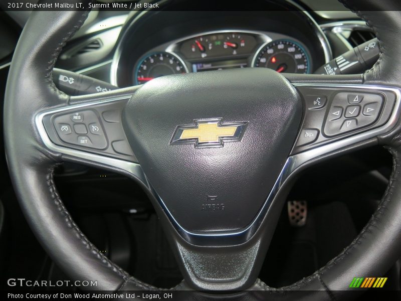 Summit White / Jet Black 2017 Chevrolet Malibu LT