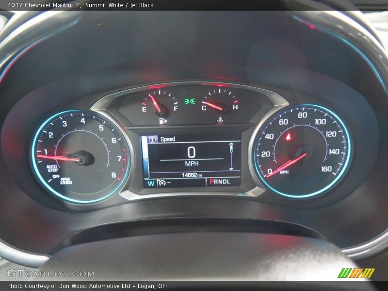 Summit White / Jet Black 2017 Chevrolet Malibu LT