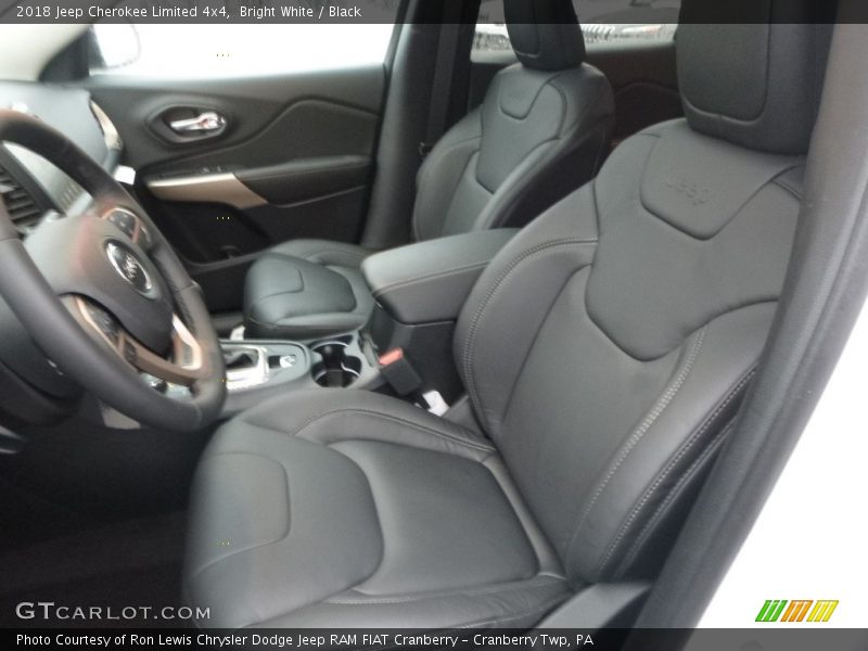 Bright White / Black 2018 Jeep Cherokee Limited 4x4