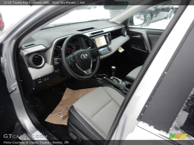 Silver Sky Metallic / Ash 2018 Toyota RAV4 Limited AWD