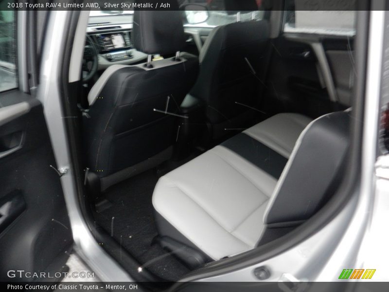 Silver Sky Metallic / Ash 2018 Toyota RAV4 Limited AWD