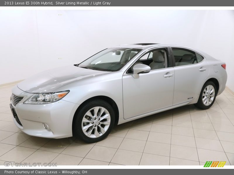 Silver Lining Metallic / Light Gray 2013 Lexus ES 300h Hybrid