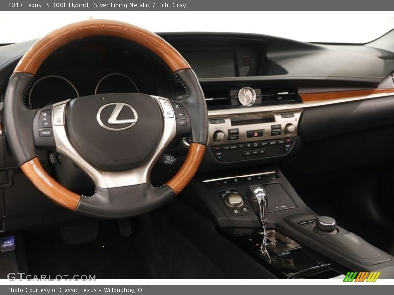 Silver Lining Metallic / Light Gray 2013 Lexus ES 300h Hybrid
