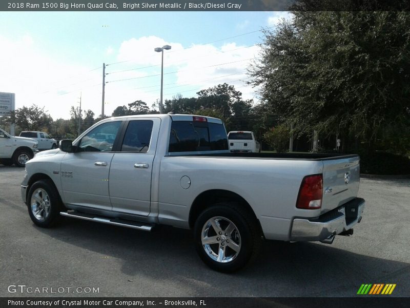 Bright Silver Metallic / Black/Diesel Gray 2018 Ram 1500 Big Horn Quad Cab