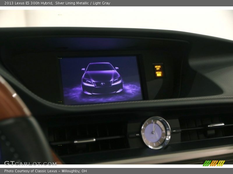 Silver Lining Metallic / Light Gray 2013 Lexus ES 300h Hybrid