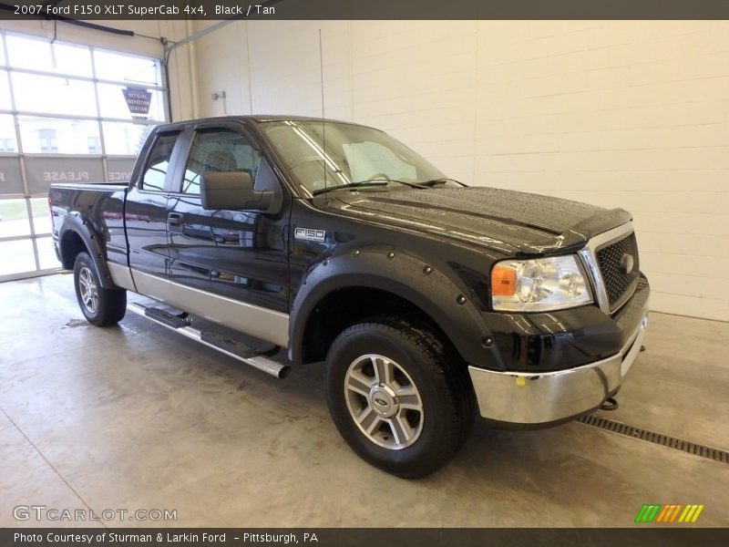 Black / Tan 2007 Ford F150 XLT SuperCab 4x4