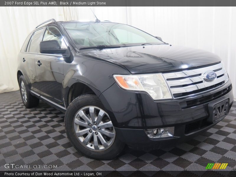 Black / Medium Light Stone 2007 Ford Edge SEL Plus AWD