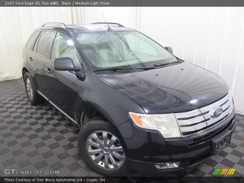 Black / Medium Light Stone 2007 Ford Edge SEL Plus AWD