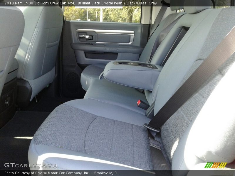 Brilliant Black Crystal Pearl / Black/Diesel Gray 2018 Ram 1500 Big Horn Crew Cab 4x4