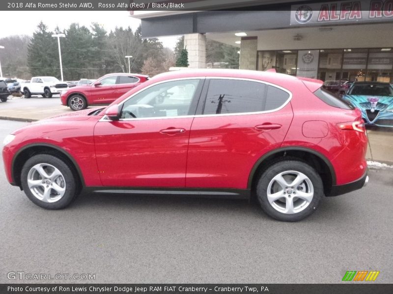 Rosso Alfa (Red) / Black/Black 2018 Alfa Romeo Stelvio AWD