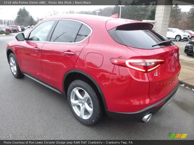 Rosso Alfa (Red) / Black/Black 2018 Alfa Romeo Stelvio AWD