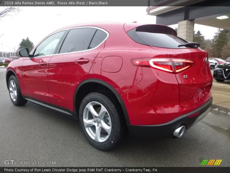 Rosso Alfa (Red) / Black/Black 2018 Alfa Romeo Stelvio AWD