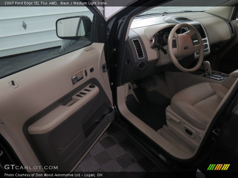 Black / Medium Light Stone 2007 Ford Edge SEL Plus AWD