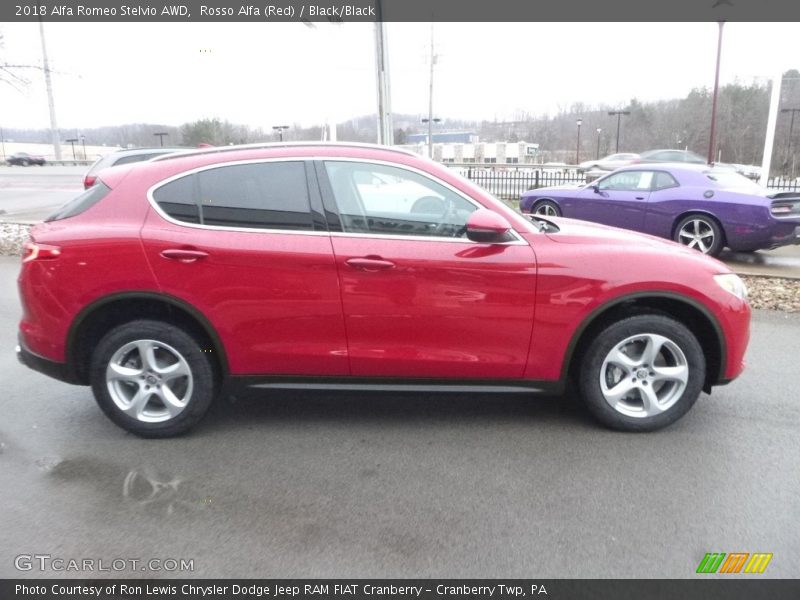 Rosso Alfa (Red) / Black/Black 2018 Alfa Romeo Stelvio AWD