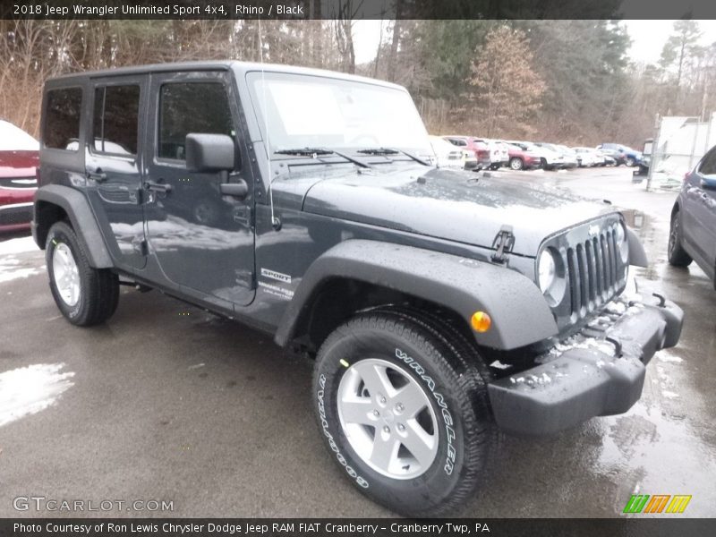 Front 3/4 View of 2018 Wrangler Unlimited Sport 4x4