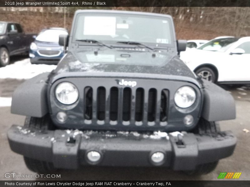 Rhino / Black 2018 Jeep Wrangler Unlimited Sport 4x4