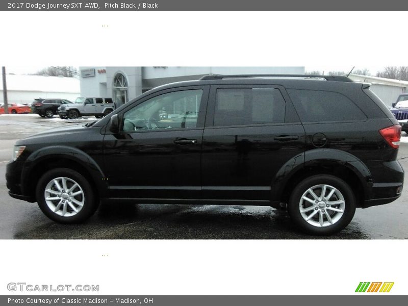 Pitch Black / Black 2017 Dodge Journey SXT AWD