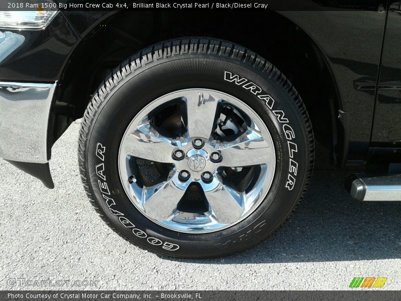Brilliant Black Crystal Pearl / Black/Diesel Gray 2018 Ram 1500 Big Horn Crew Cab 4x4