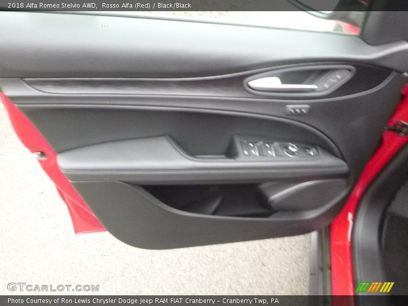 Rosso Alfa (Red) / Black/Black 2018 Alfa Romeo Stelvio AWD