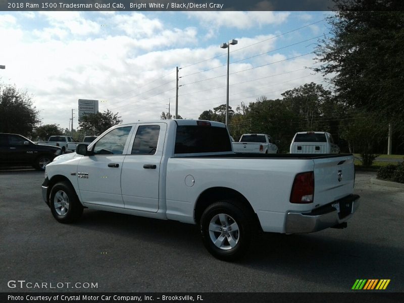 Bright White / Black/Diesel Gray 2018 Ram 1500 Tradesman Quad Cab