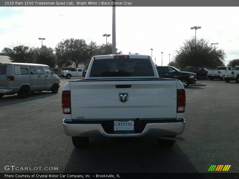Bright White / Black/Diesel Gray 2018 Ram 1500 Tradesman Quad Cab