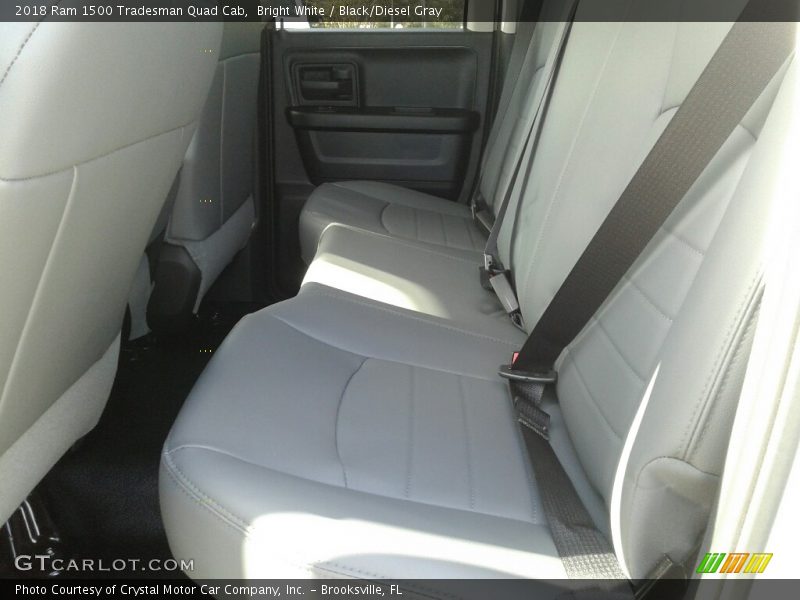 Bright White / Black/Diesel Gray 2018 Ram 1500 Tradesman Quad Cab