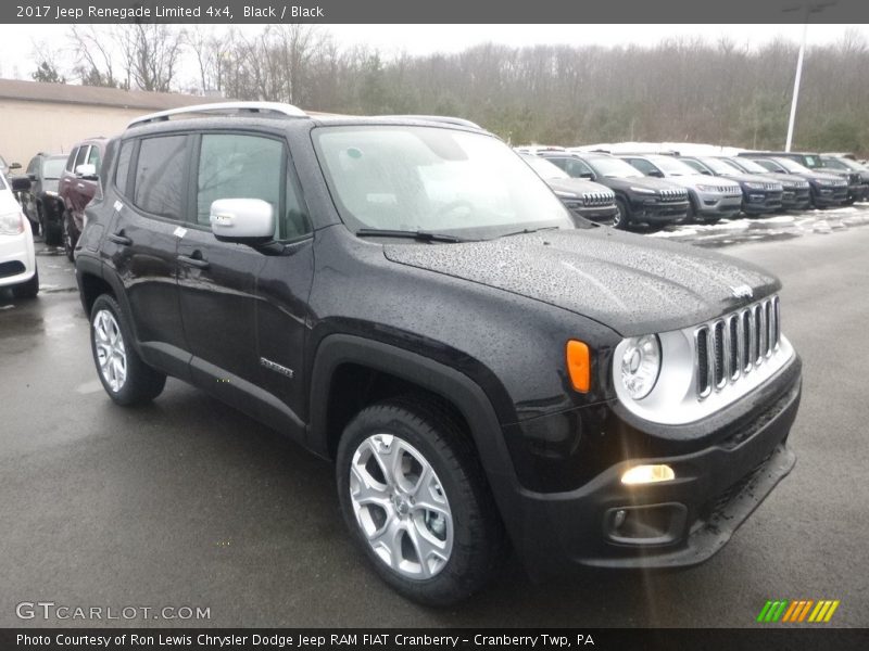 Black / Black 2017 Jeep Renegade Limited 4x4