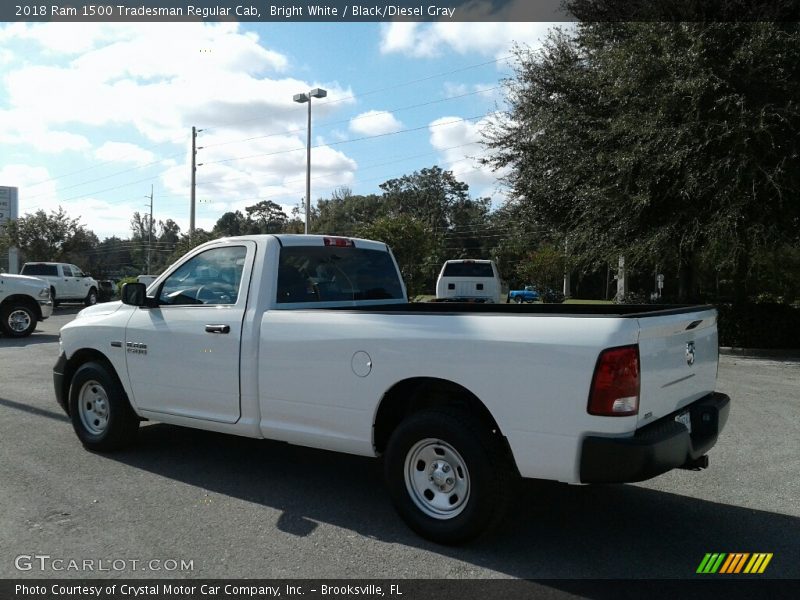 Bright White / Black/Diesel Gray 2018 Ram 1500 Tradesman Regular Cab