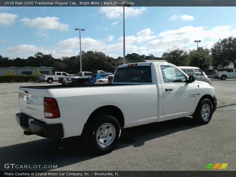 Bright White / Black/Diesel Gray 2018 Ram 1500 Tradesman Regular Cab