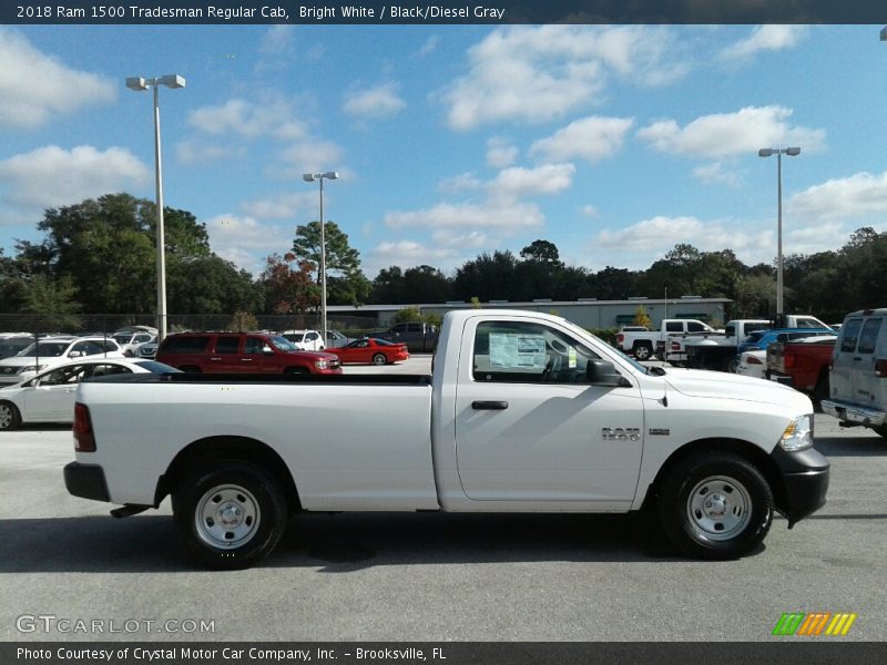 Bright White / Black/Diesel Gray 2018 Ram 1500 Tradesman Regular Cab