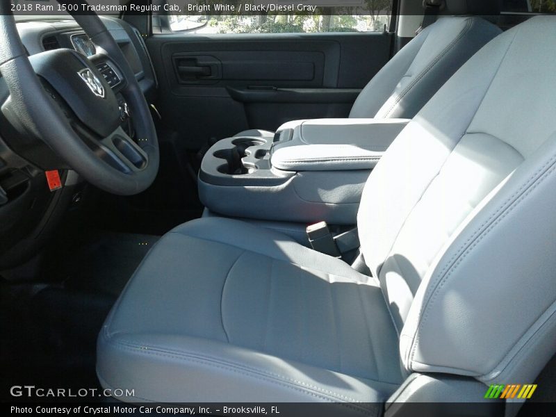 Bright White / Black/Diesel Gray 2018 Ram 1500 Tradesman Regular Cab