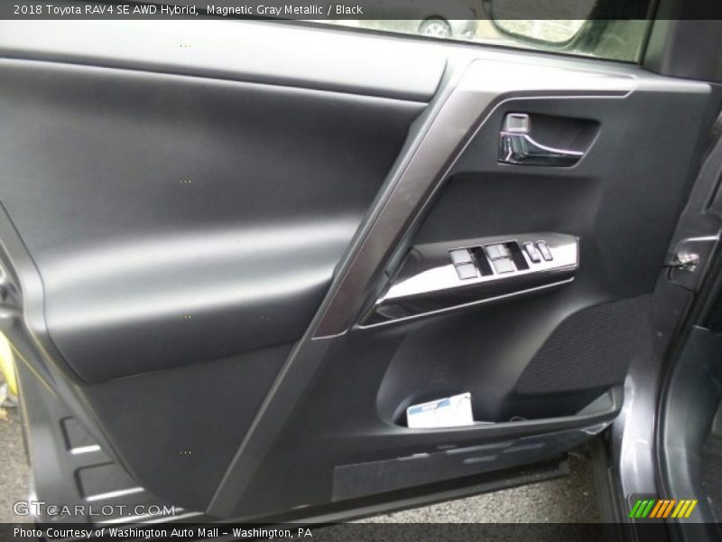 Magnetic Gray Metallic / Black 2018 Toyota RAV4 SE AWD Hybrid
