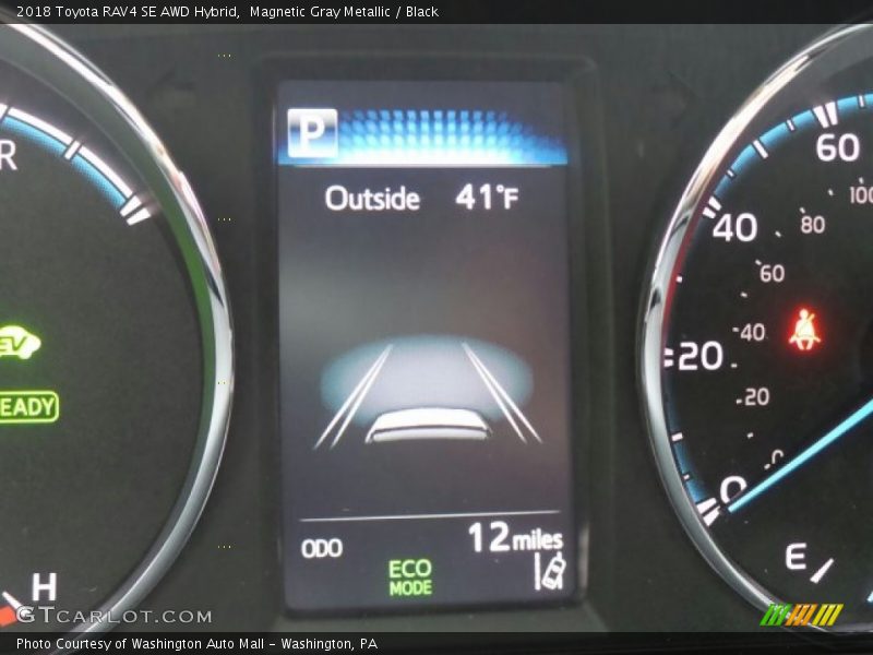 Magnetic Gray Metallic / Black 2018 Toyota RAV4 SE AWD Hybrid