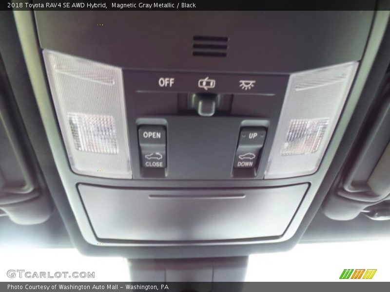 Magnetic Gray Metallic / Black 2018 Toyota RAV4 SE AWD Hybrid