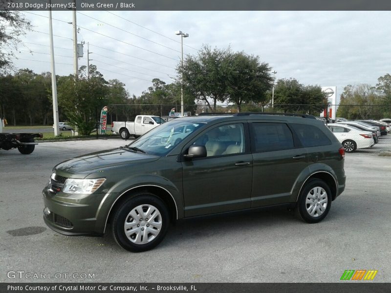 Olive Green / Black 2018 Dodge Journey SE