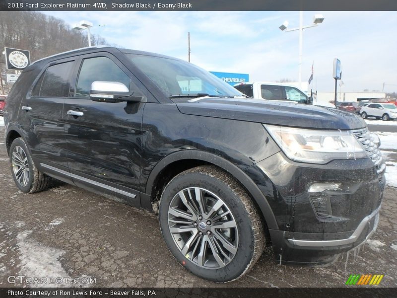 Shadow Black / Ebony Black 2018 Ford Explorer Platinum 4WD