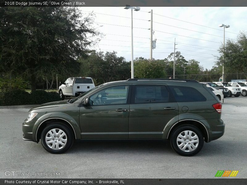 Olive Green / Black 2018 Dodge Journey SE