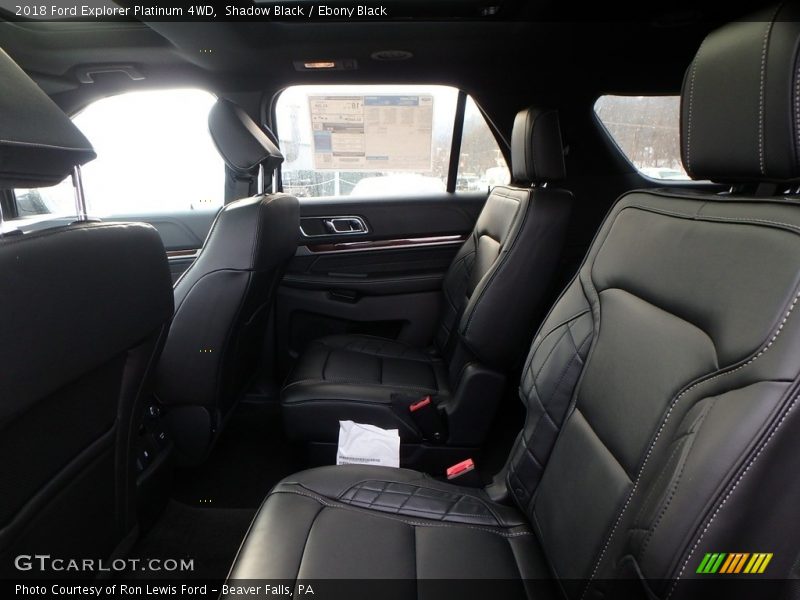 Rear Seat of 2018 Explorer Platinum 4WD