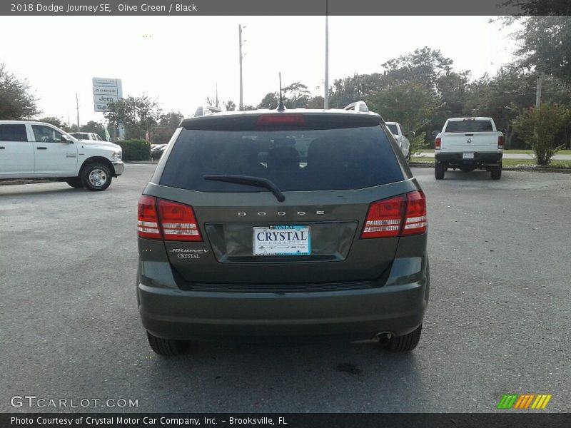 Olive Green / Black 2018 Dodge Journey SE