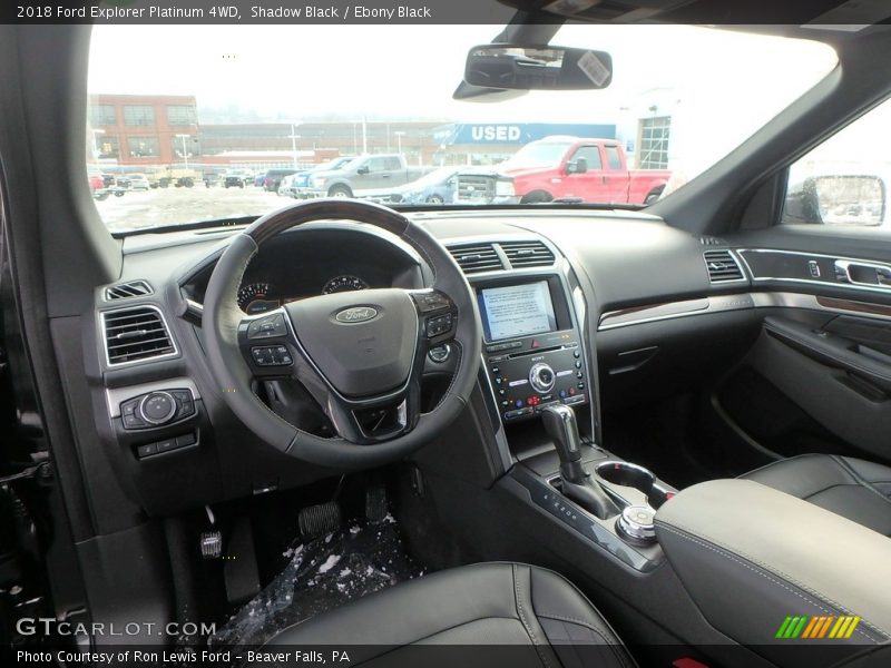  2018 Explorer Platinum 4WD Ebony Black Interior