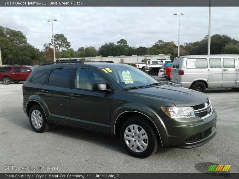 Olive Green / Black 2018 Dodge Journey SE