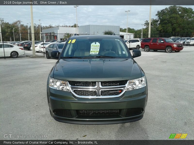 Olive Green / Black 2018 Dodge Journey SE