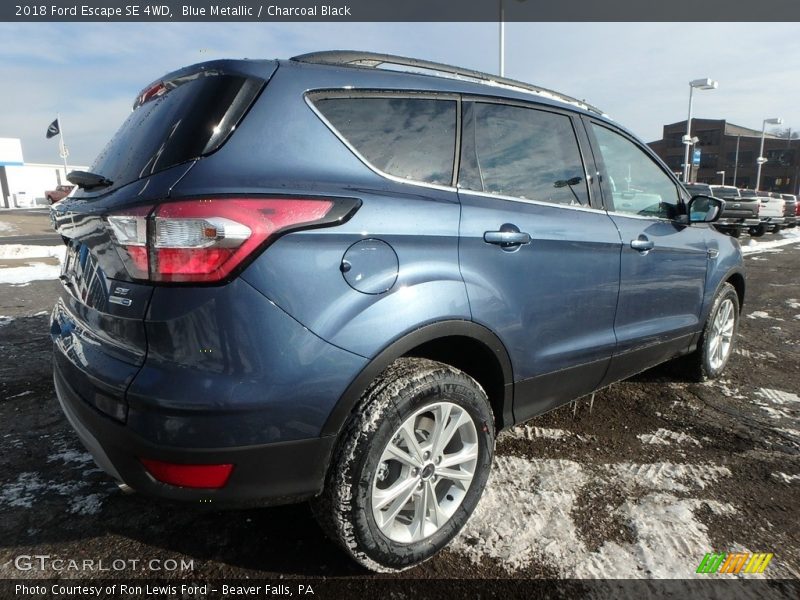 Blue Metallic / Charcoal Black 2018 Ford Escape SE 4WD