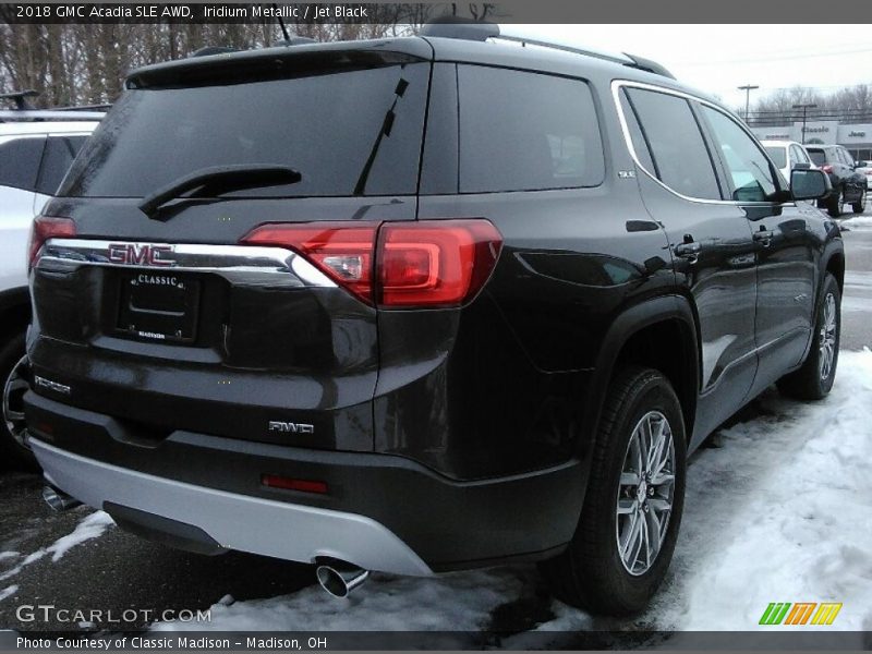 Iridium Metallic / Jet Black 2018 GMC Acadia SLE AWD