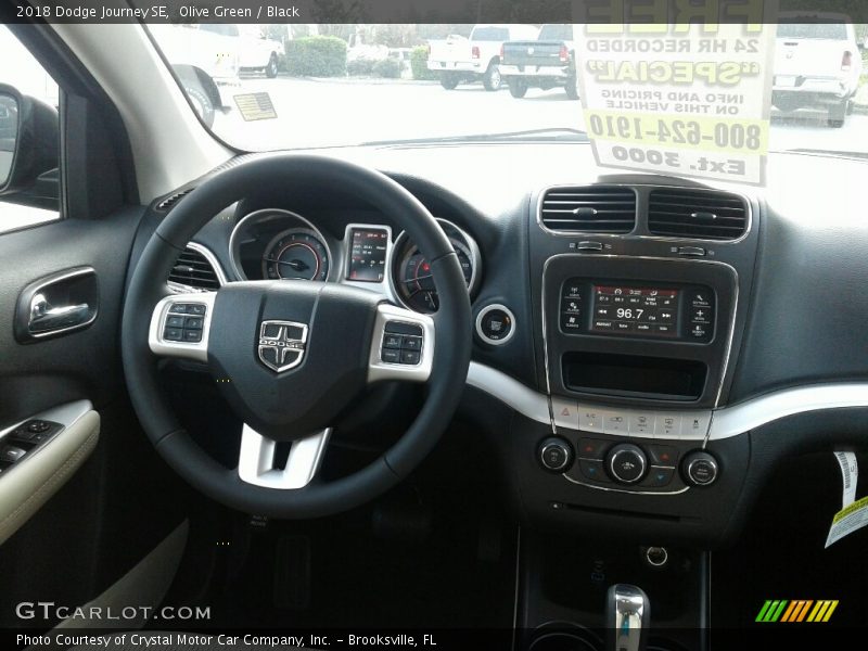 Olive Green / Black 2018 Dodge Journey SE