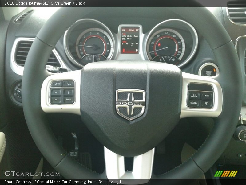 Olive Green / Black 2018 Dodge Journey SE