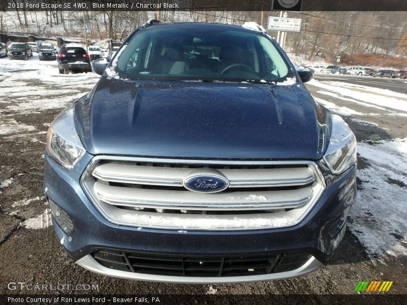 Blue Metallic / Charcoal Black 2018 Ford Escape SE 4WD
