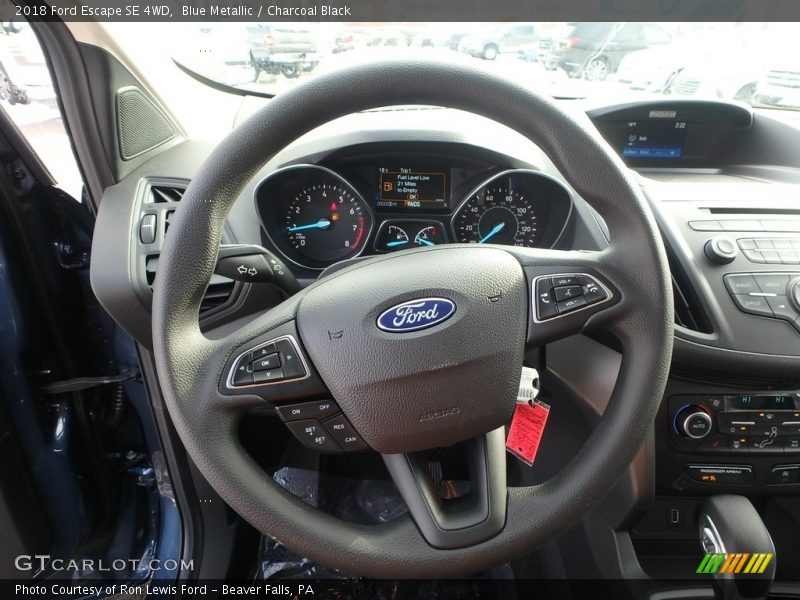 Blue Metallic / Charcoal Black 2018 Ford Escape SE 4WD