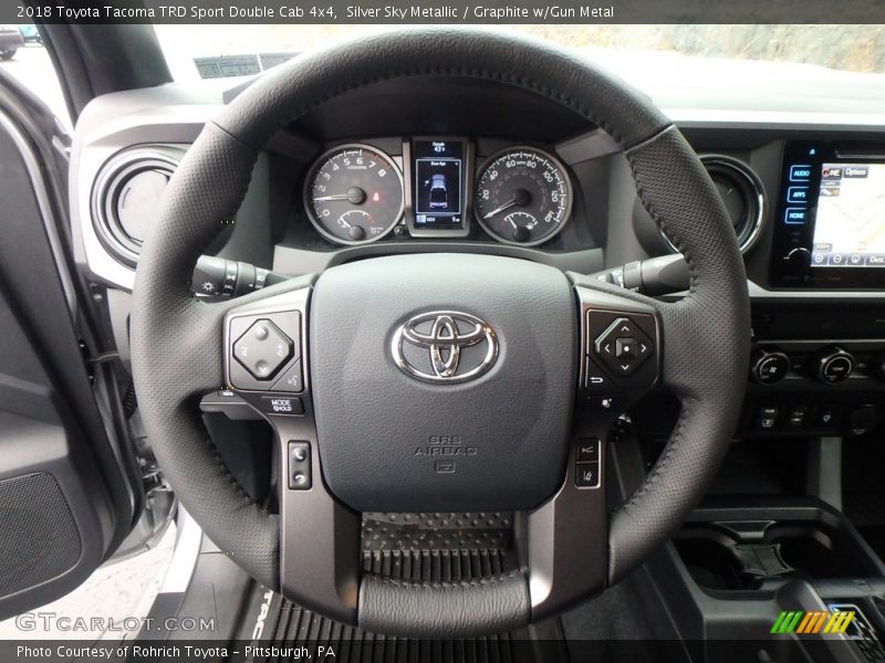 Silver Sky Metallic / Graphite w/Gun Metal 2018 Toyota Tacoma TRD Sport Double Cab 4x4