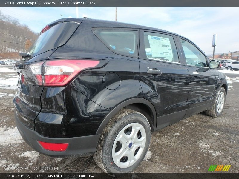 Shadow Black / Charcoal Black 2018 Ford Escape S